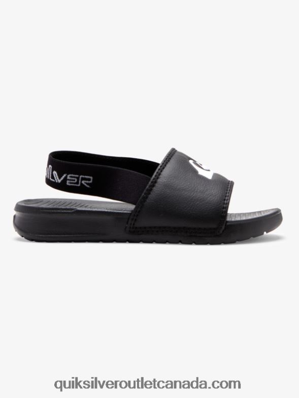 CA Quiksilver Boys Bright Coast Strapped Sandals black/white TX4R22163