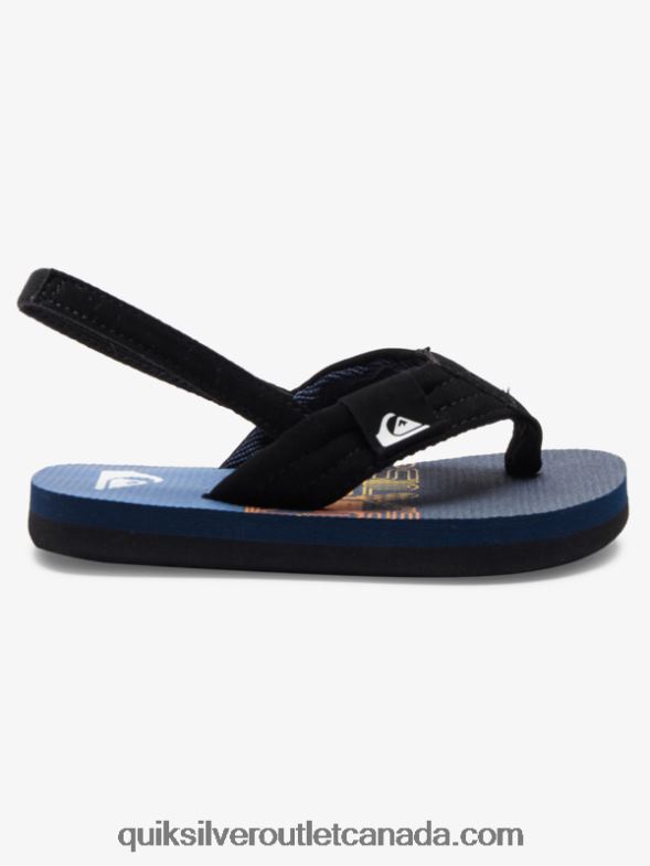 CA Quiksilver Boys Molokai Layback Sandals blue 3 TX4R22035