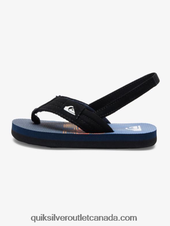 CA Quiksilver Boys Molokai Layback Sandals blue 3 TX4R22035