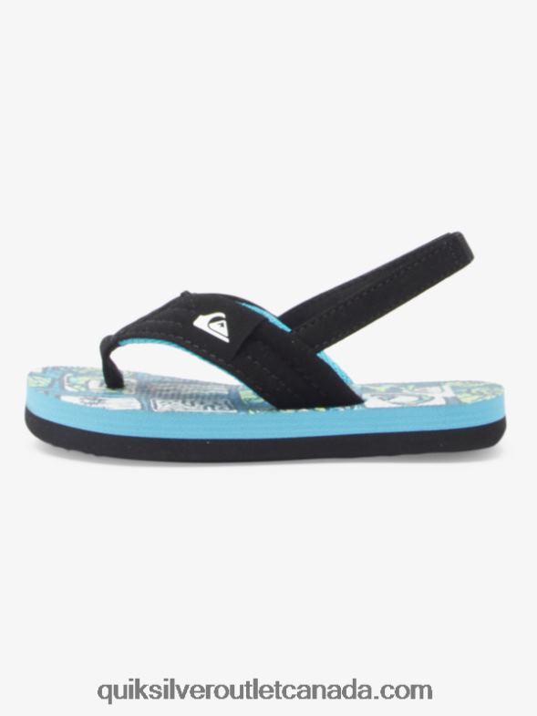 CA Quiksilver Boys Molokai Layback Sandals blue 4 TX4R22032