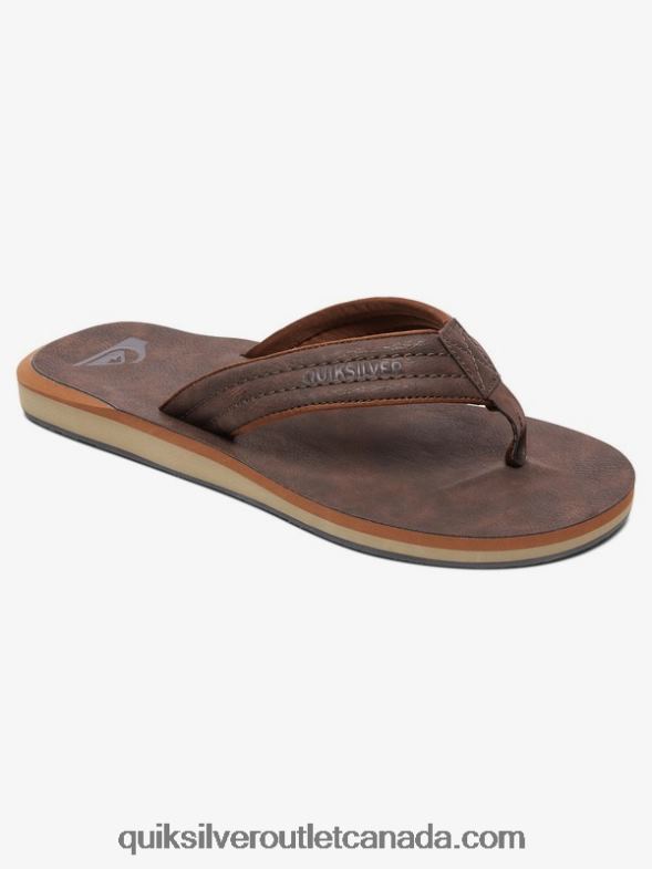CA Quiksilver Men Carver Nubuck Sandals demitasse - solid TX4R2919