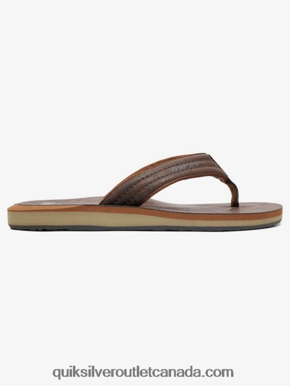 CA Quiksilver Men Carver Nubuck Sandals demitasse - solid TX4R2919