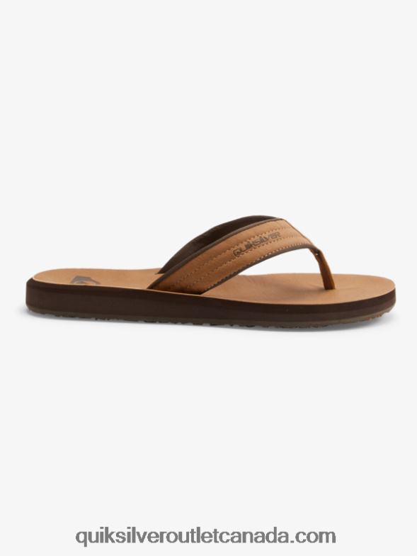 CA Quiksilver Men Carver Nubuck Sandals tan - pattern_1 TX4R2912