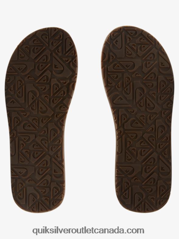 CA Quiksilver Men Carver Nubuck Sandals tan - pattern_1 TX4R2912