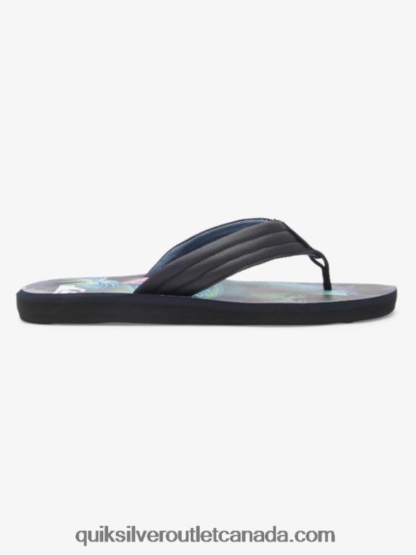 CA Quiksilver Men Carver Print Sandals black/blue TX4R2611