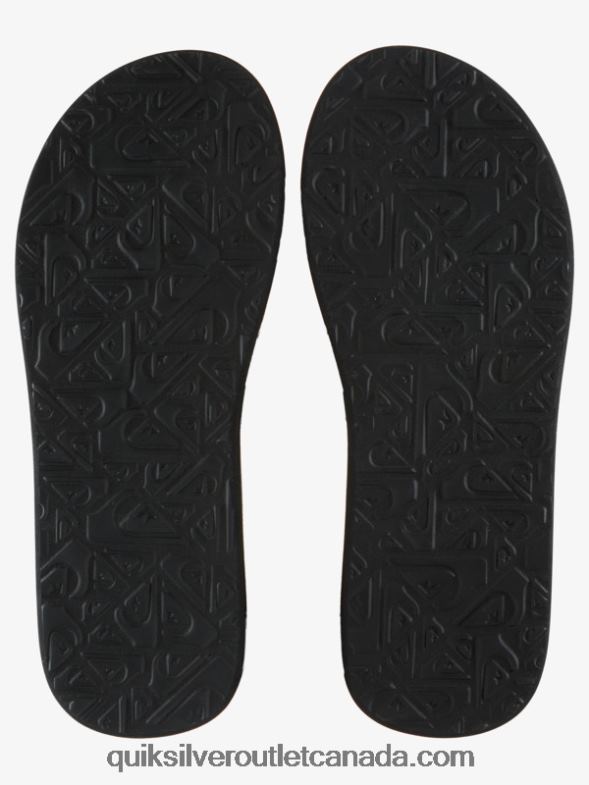 CA Quiksilver Men Carver Print Sandals black/green/grey TX4R2614