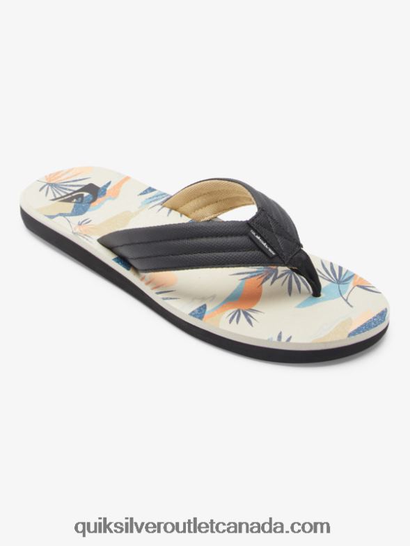 CA Quiksilver Men Carver Print Sandals black/white/blue TX4R2612