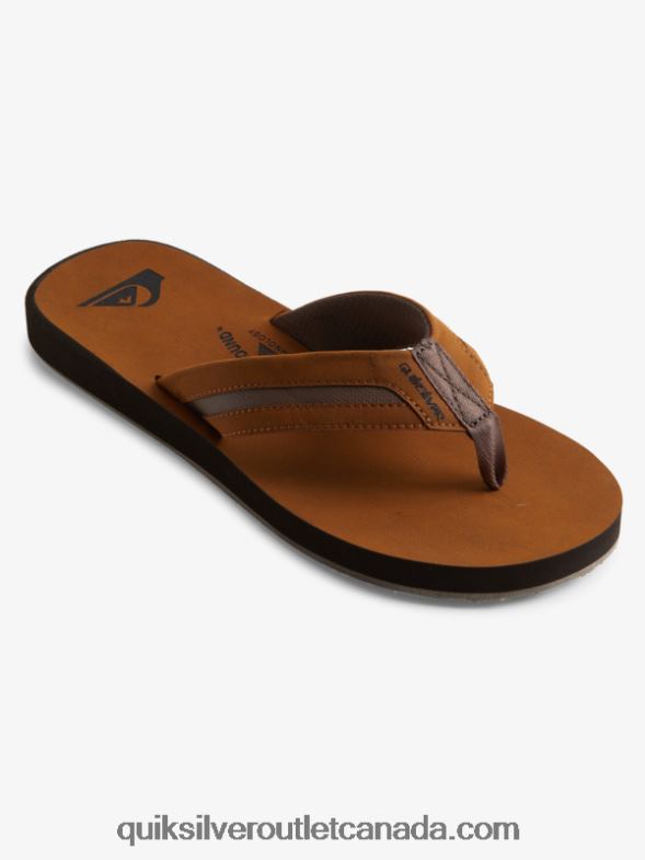 CA Quiksilver Men Carver Squish Luxe Sandals brown TX4R21831
