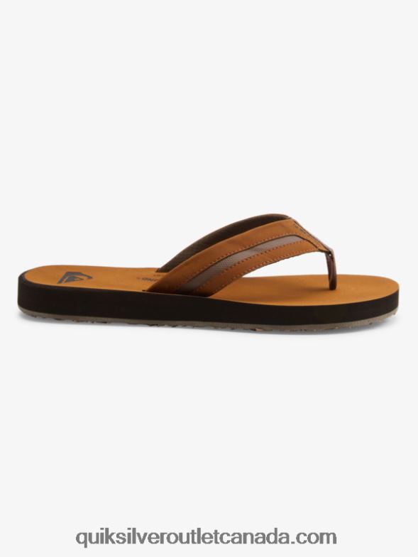 CA Quiksilver Men Carver Squish Luxe Sandals brown TX4R21831
