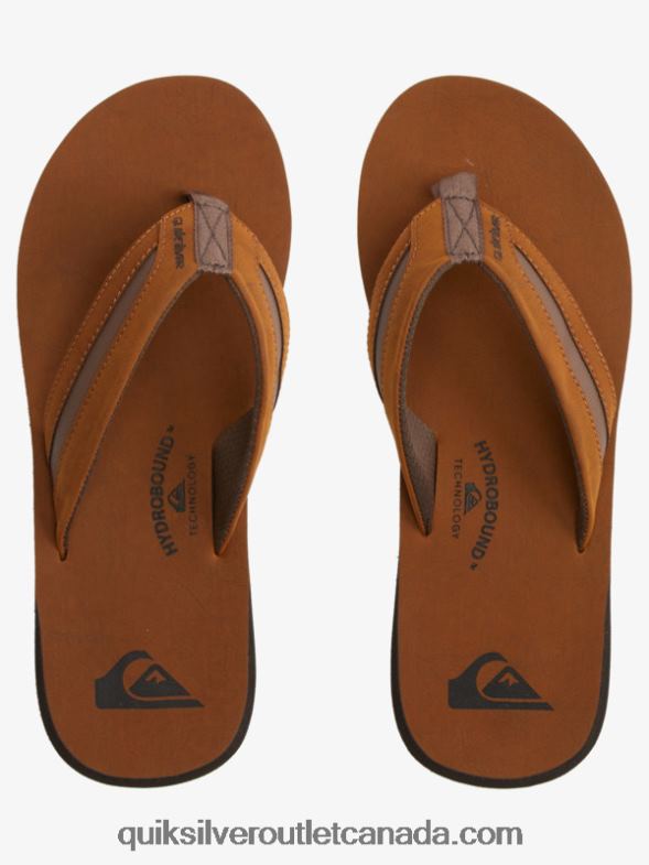 CA Quiksilver Men Carver Squish Luxe Sandals brown TX4R21831