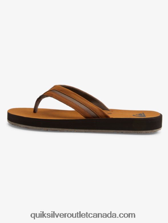 CA Quiksilver Men Carver Squish Luxe Sandals brown TX4R21831