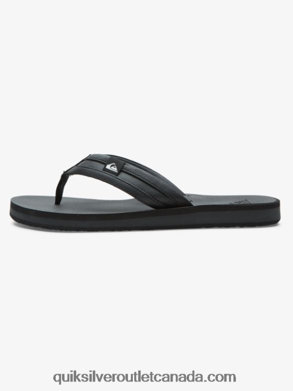 CA Quiksilver Men Carver Squish Sandals black TX4R2938