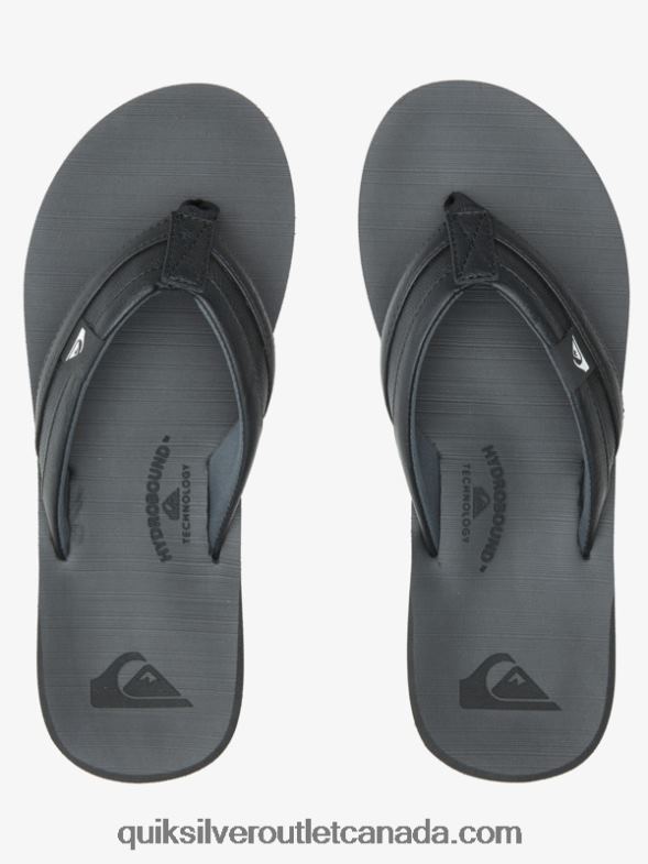 CA Quiksilver Men Carver Squish Sandals black TX4R2938