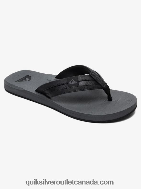 CA Quiksilver Men Carver Squish Sandals black/grey TX4R2936