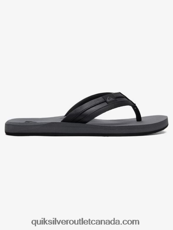 CA Quiksilver Men Carver Squish Sandals black/grey TX4R2936