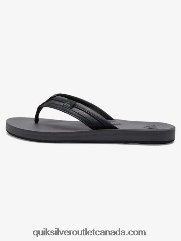 CA Quiksilver Men Carver Squish Sandals black/grey TX4R2936