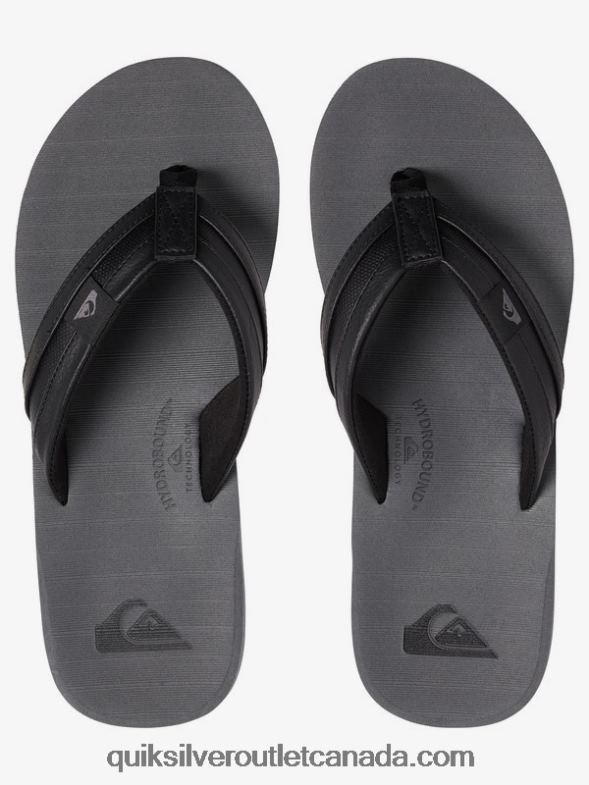 CA Quiksilver Men Carver Squish Sandals black/grey TX4R2936