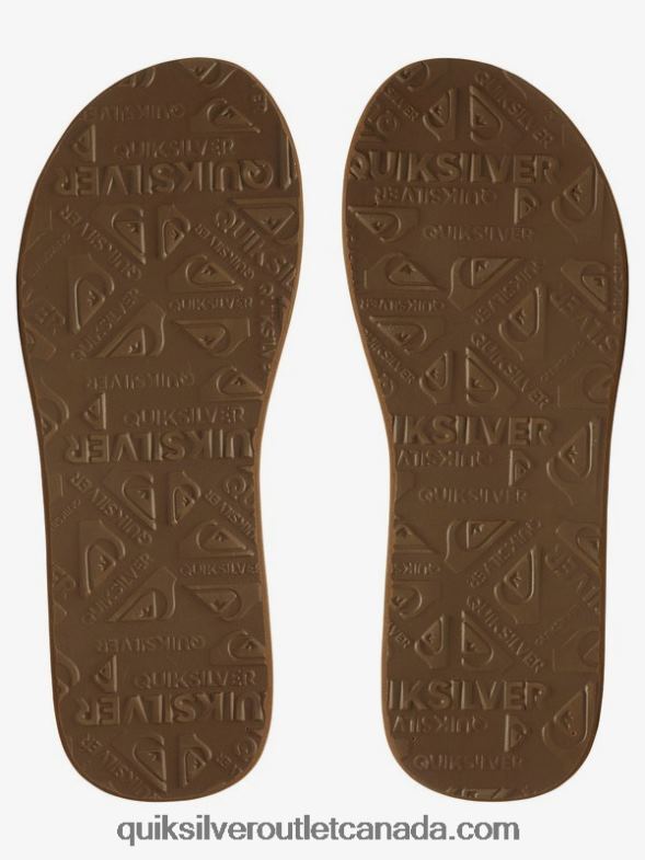 CA Quiksilver Men Carver Squish Sandals brown/black TX4R2937