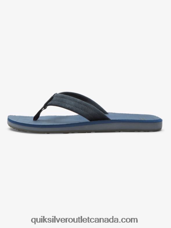 CA Quiksilver Men Carver Suede Core Sandals blue 1 TX4R2878