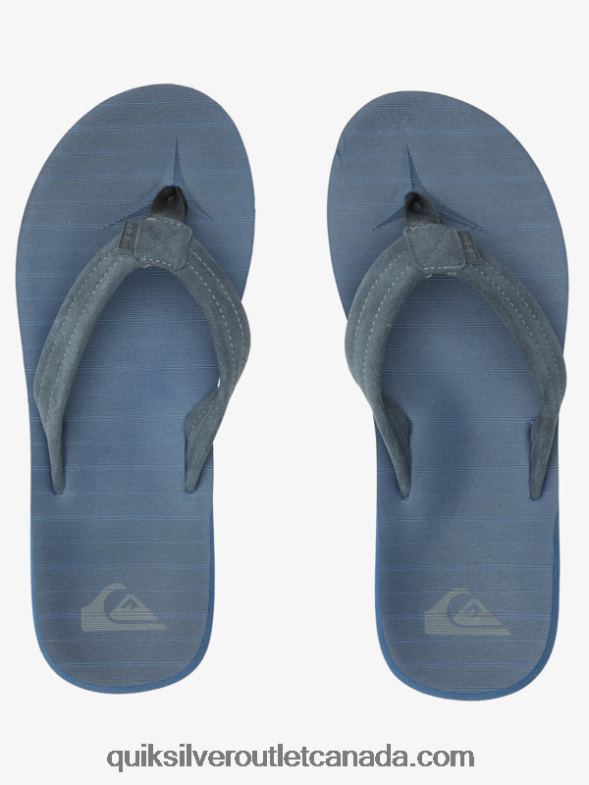CA Quiksilver Men Carver Suede Core Sandals blue 1 TX4R2878