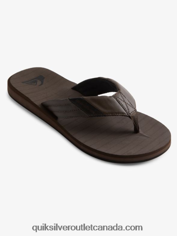 CA Quiksilver Men Carver Tropics Sandals brown/black TX4R21297