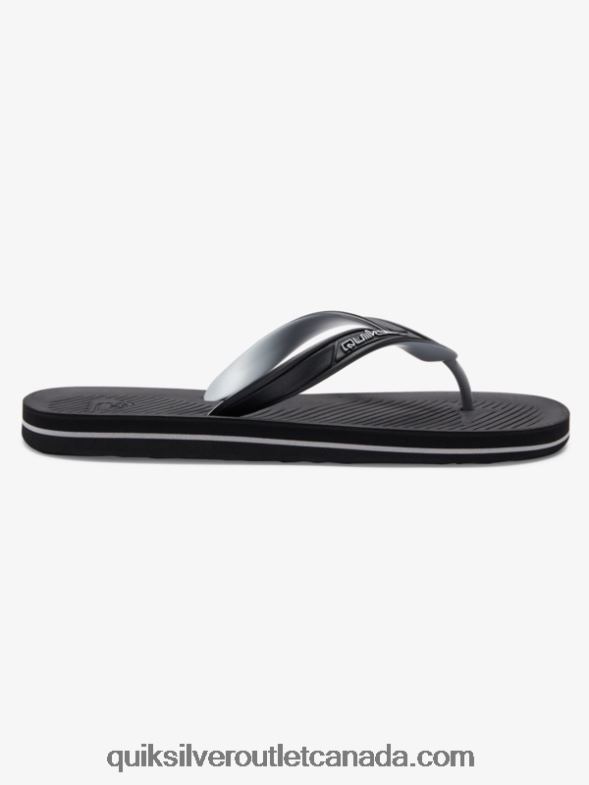 CA Quiksilver Men Haleiwa Core Flip-Flops black TX4R2951