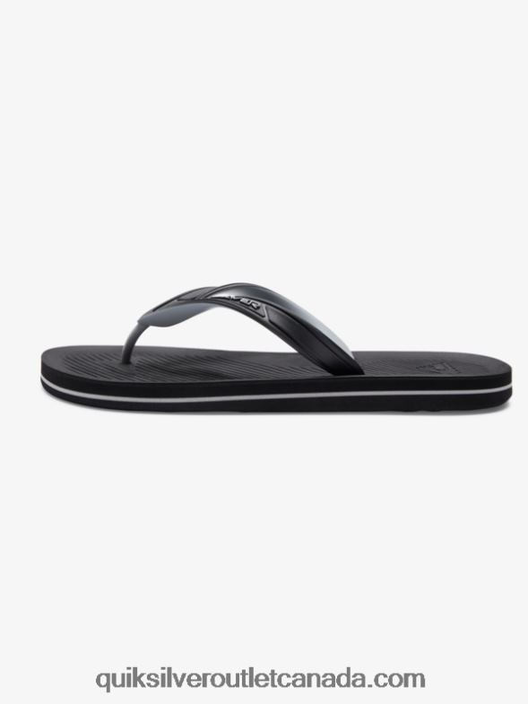 CA Quiksilver Men Haleiwa Core Flip-Flops black TX4R2951