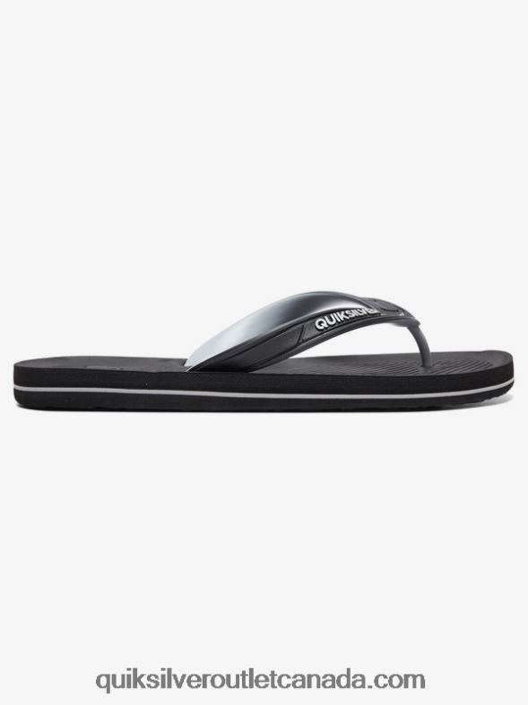 CA Quiksilver Men Haleiwa Flip-Flops black/grey TX4R21648