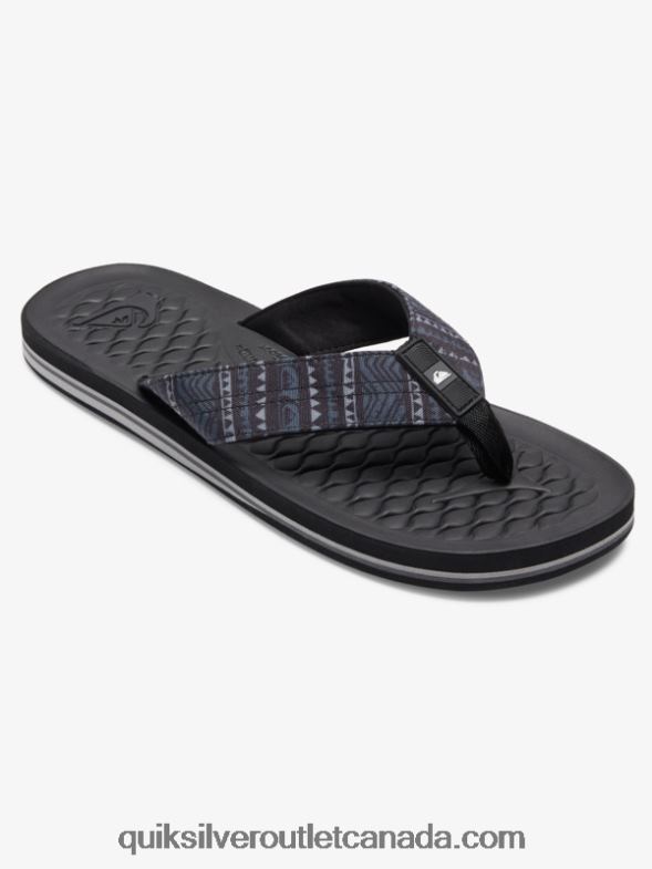 CA Quiksilver Men Lanai Flip-Flops black TX4R21792