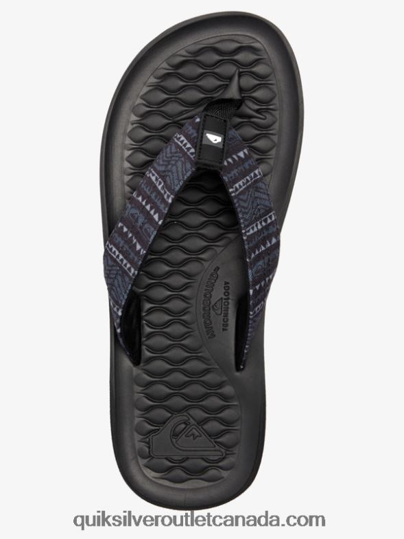 CA Quiksilver Men Lanai Flip-Flops black TX4R21792