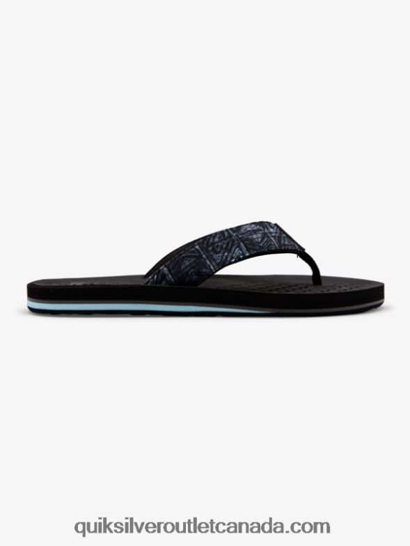 CA Quiksilver Men Lanai Flip-Flops black TX4R21793
