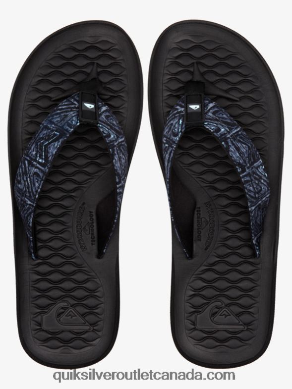 CA Quiksilver Men Lanai Flip-Flops black TX4R21793