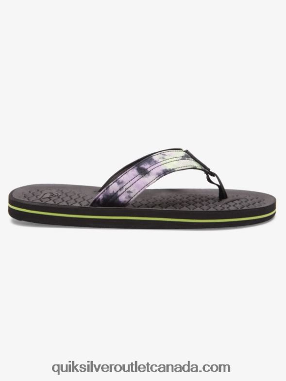 CA Quiksilver Men Lanai Flip-Flops black TX4R21794