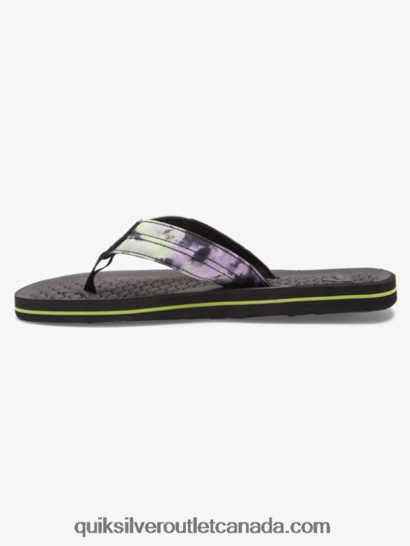 CA Quiksilver Men Lanai Flip-Flops black TX4R21794