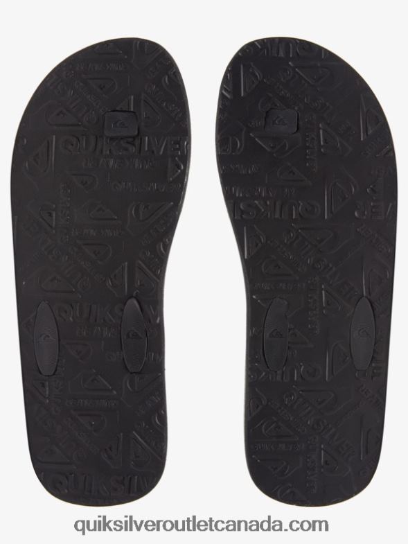 CA Quiksilver Men Lanai Flip-Flops black TX4R21794
