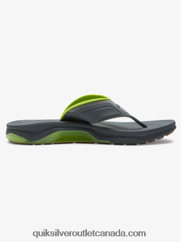 CA Quiksilver Men Mathodic Recovery Sandals grey/black/green TX4R21083