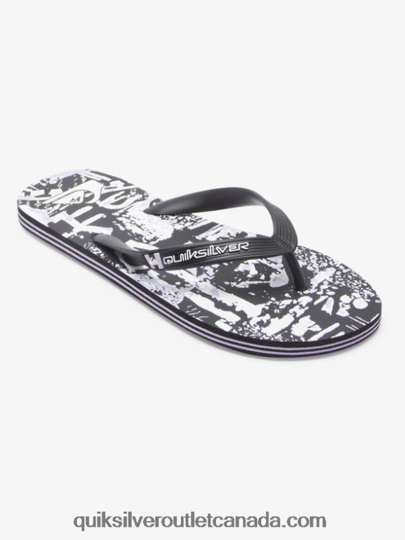 CA Quiksilver Men Molokai Art Flip-Flops black TX4R2520