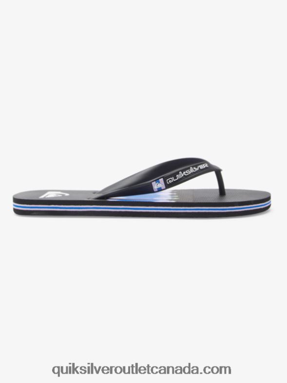 CA Quiksilver Men Molokai Art Flip-Flops black TX4R2521