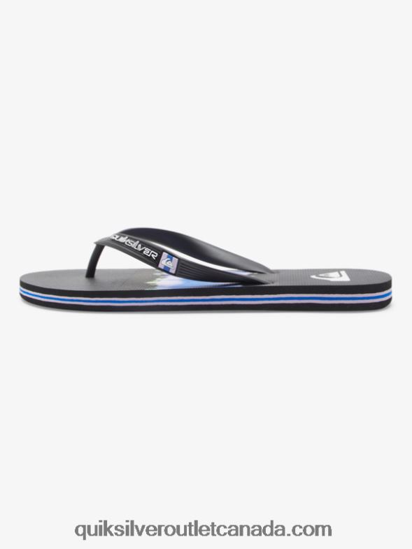 CA Quiksilver Men Molokai Art Flip-Flops black TX4R2521