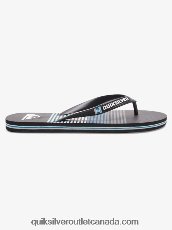CA Quiksilver Men Molokai Art Flip-Flops black TX4R2526