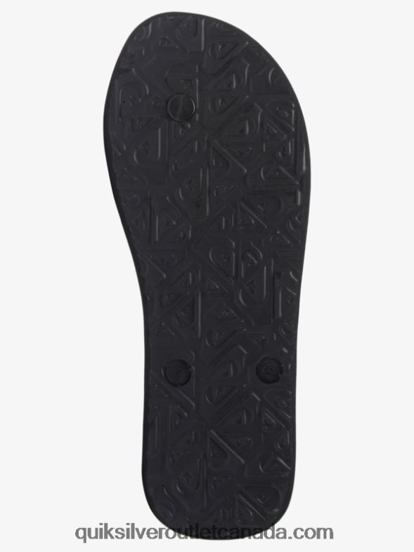 CA Quiksilver Men Molokai Art Flip-Flops black/green/blue TX4R2518