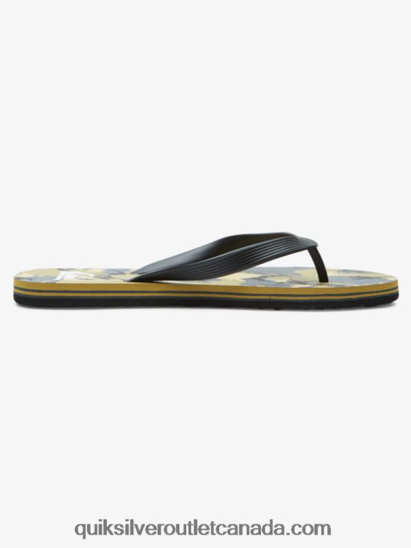 CA Quiksilver Men Molokai Art Flip-Flops black/grey/brown TX4R2522