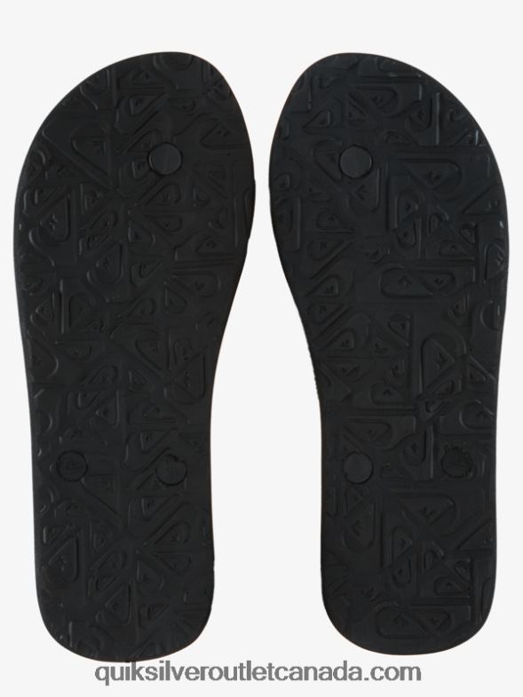 CA Quiksilver Men Molokai Art Flip-Flops black/grey/brown TX4R2522