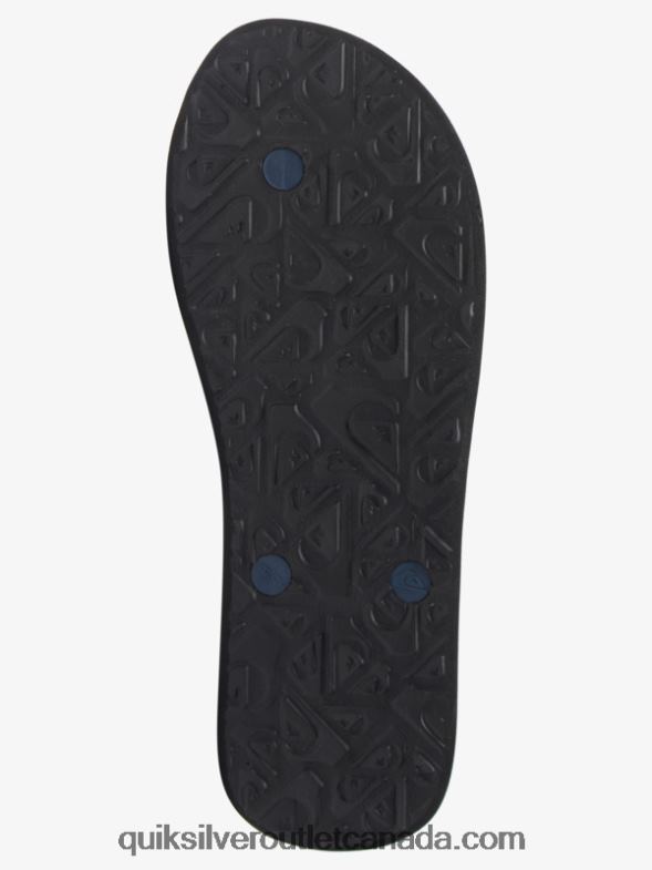 CA Quiksilver Men Molokai Art Flip-Flops black/white/blue TX4R2515