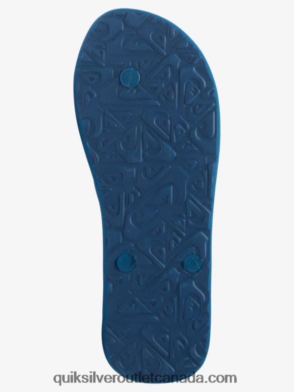 CA Quiksilver Men Molokai Art Flip-Flops blue/black/yellow TX4R2519