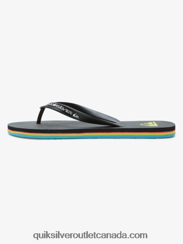 CA Quiksilver Men Molokai Core Flip-Flops black TX4R2595