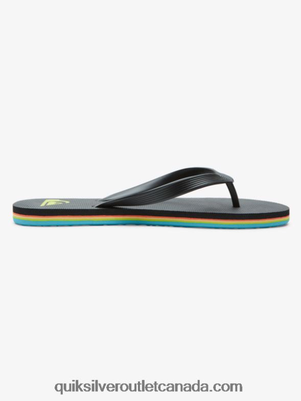 CA Quiksilver Men Molokai Core Flip-Flops black TX4R2595