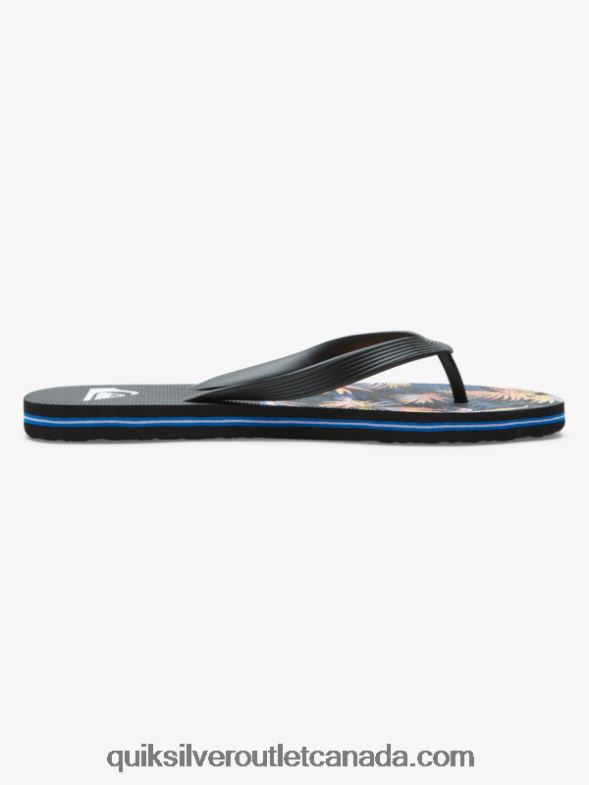 CA Quiksilver Men Molokai Division Flip Flops black TX4R21639