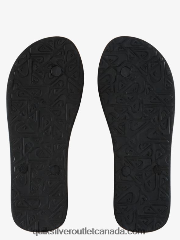 CA Quiksilver Men Molokai Division Flip Flops black TX4R21639