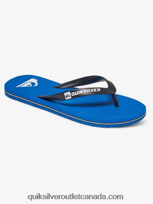 CA Quiksilver Men Molokai Flip-Flops black/blue TX4R21589